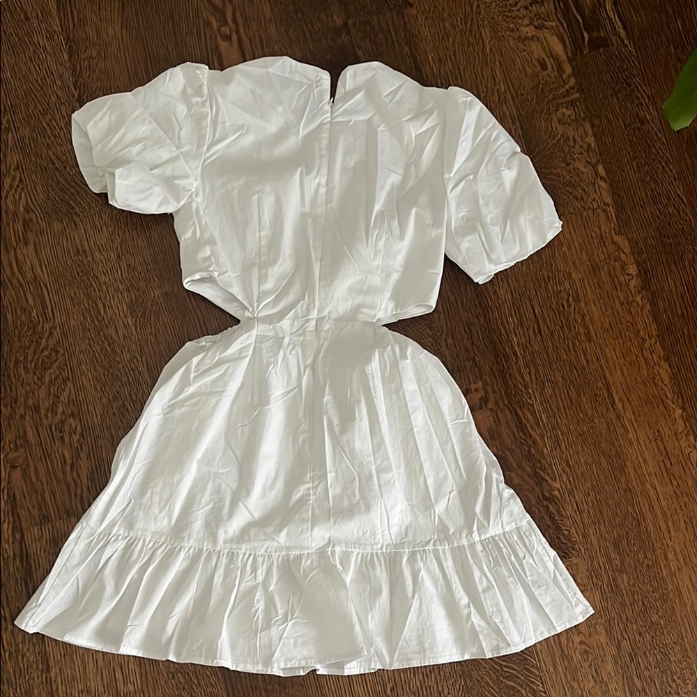 Charming White Puff Sleeve Dress by WAYF - Picture 8 of 11